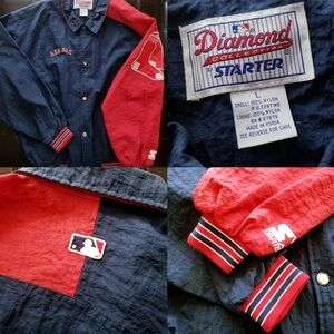 ❗Vintage Original Red Sox Navy and Red Windbreaker Jacket Large❗